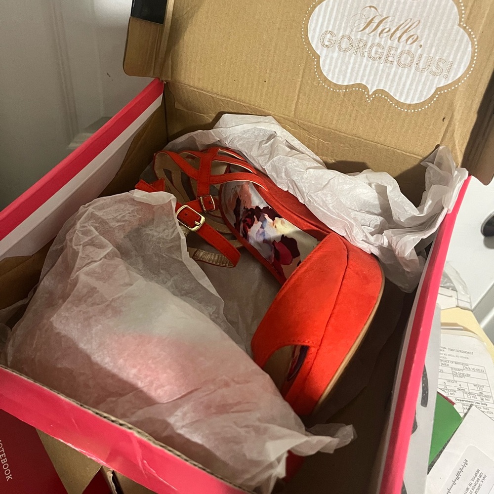 Charlotte Russe Orange Sandals